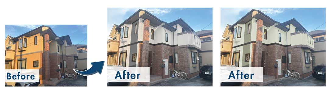 一心創房では無料でご利用できるカラーシミュレーションをご用意しています