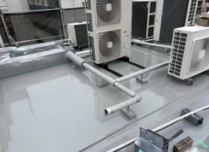 京都市左京区にて外壁雨漏り修理〈屋上防水のメンテナンス〉 施工後